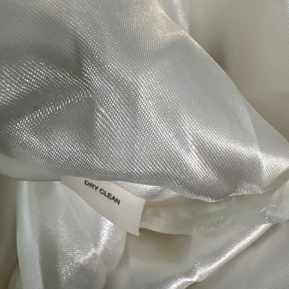 White House Black Market Dress Womens 4 White Halter Eyelet Lace Fit‎ Flare NEW - Picture 13 of 13
